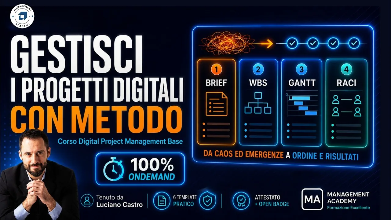Guarda il Modulo 01 — Introduzione al Digital Project Management